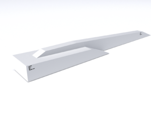 Plaza Curb FD wide Ledge 2Parts