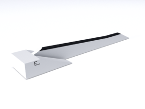 Plaza Curb M Down Flat Rail Part